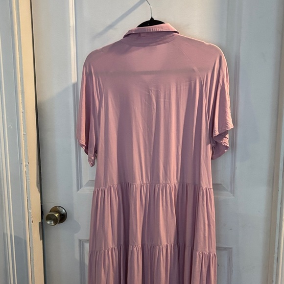 Pink/ lavender Tiered Women's Dress - Picture 5 of 5